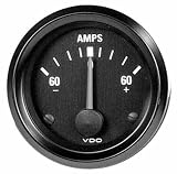 VDO Ampmeter Gauge 60 Amp 2 1/16 Cockpit Series Black