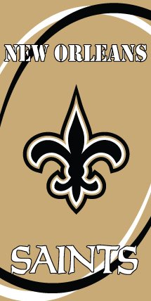24 New Orleans Saints Beach Towels 30 X 60 Fiber Reactive Wholesale