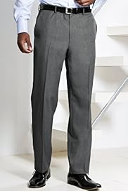 Crease Resistant Flat Front Trousers