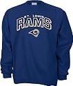 Reebok St. Louis Rams Blue First Down NFL Embroidered Crewneck Sweatshirt