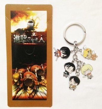 Attack on Titan 5pcs Charm Cosplay Props Keychain/strap Necklace Pendant