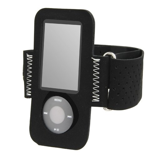 Black Sport Armband For Apple iPod Nano 5th Generation image