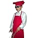 Chefskin RED Apron Kids Children Fits 2-7 Yr Olds 15x21