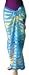 Full Size Pareo: Underwater Blue Satin and Sheer Stripes