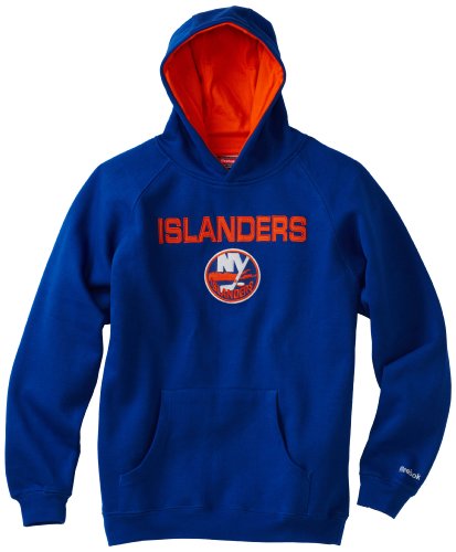 NHL Youth New York Islanders Sportsman Pullover Fleece Hoodie - R58C4Pll (Royal, Large)