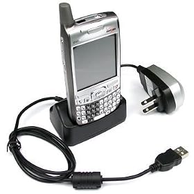Brand New Palm Treo 650, 700w, 700p, 700wx USB Cradle Desktop Battery Charger with Power Cord