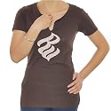 Womens Rocawear Brown Short Sleeve Urban Designer Top.