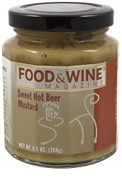 Food & Wine Magazine Sweet Hot Beer Mustard, 10-Ounce Jars (Pack of 6)