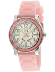 Juicy Couture Womens 1900615 HRH Stainless-Steel Light Pink Jelly Strap Watch