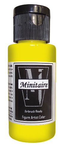 Badger Air-Brush Company, 2 Ounce Bottle Minitaire Airbrush  Ready, Water Based Acrylic Paint, Irradiated Yellow