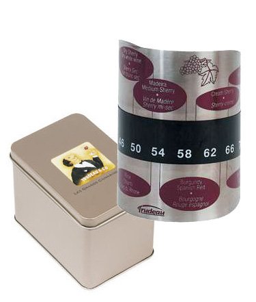 Wine Thermometer in Tin Box by Trudeau
