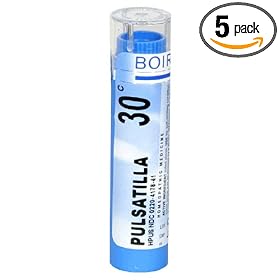 Boiron Homeopathic Medicine Pulsatilla, 30C Pellets, 80-Count Tubes (Pack of 5)