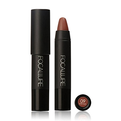 Sankuwen Long-lasting Red Velvet Matte Color Pencil Lipstick Crayon Makeup (9#)