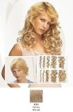 Hair U Wear Put On Pieces Synthetic Clip-in Extensions Wavy R16 Honey Blonde 18 10pc.