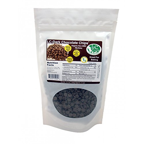 Low Carb Dark Chocolate Chips - Lc Foods - Organic - Sugar Free - Paleo - Vegan - Gluten Free 