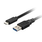 J&amp;D USB-C (USB 3.1 Type C) to USB 3.0 Type A Cable 6.6 Feet (Black)