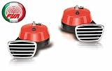 Produkt-Bild: Fanfare Zweiklang Elektro rot 112 dB Markenware FISA Italien
