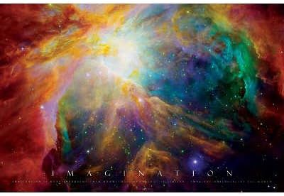 Pyramid America Imagination-Nebula-Motivational, Photography Poster Print, 24 by 36-Inch