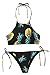 Cupshe Fashion Women's Pineapple Printing Halter Padding Bikini Set