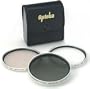 Opteka 72mm Hi-Def Professional Filter Kit UV, PL, FLD Silver