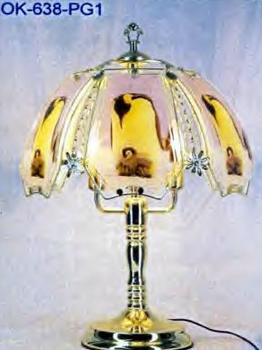 Penguins 3-Way Touch Lamp ET-PQN Select Base Finish: Antique Brass