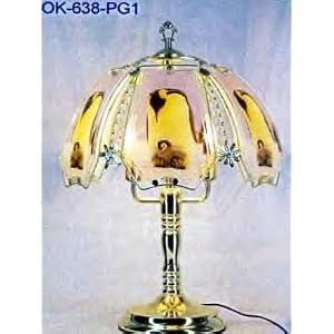 Penguins 3-Way Touch Lamp ET-PQN Select Base Finish: Pewter