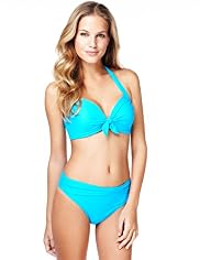 Halterneck Bow Front Bikini Top