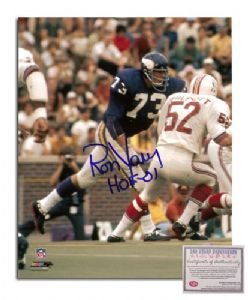 Ron Yary NFL Minnesota Vikings Hand Signed 8x10 Photograph Purple Jersey
