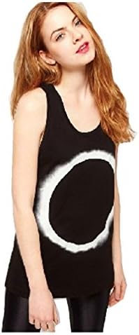 Women Fashion tank tops summer black camisole T shirts(Size M)