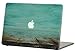 Macbook Pro Retina 15 inches Rubberized Hard Case for model A1398, GRAFICO Endless Sea Design with Green Bottom Case, Come with Keyboard Cover