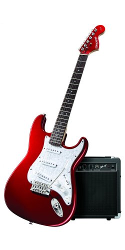 Fender Starcaster Electric Guitar Pack with Amp and Accessories, Candy Apple Red
