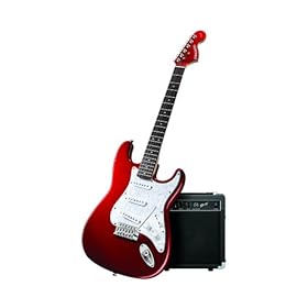 Fender Starcaster Electric Guitar Pack with Amp and Accessories, Candy Apple Red
