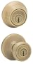Kwikset 695T 5 CP Tylo Entry Knob and Double Cylinder Deadbolt Combo Pack, Antique Brass