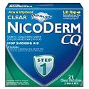 Clear Nicoderm CQ 21 mg Nicotine Patch Smoking Cessation - 21 Patches (3 Weeks Supply) Step 1 - (2 Pack) Total 42 Patches