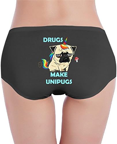 Drugs Make Unipugs Unicorn Pugs Woman Sexy Panties Gstring Sexy