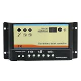 SainSonic 20A Duo Battery Solar Panel Charge Controller Regulator 12/24V