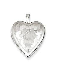 Sterling Silver 20mm Heart Locket. Metal Wt- 3.4g