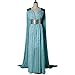 Mycos Game of Thrones Daenerys Targaryen Mother of Dragons Blue Cosplay Dress Costume, Large