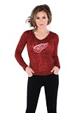 Detroit Red Wings Women's Burnout Thermal Top - By Alyssa Milano