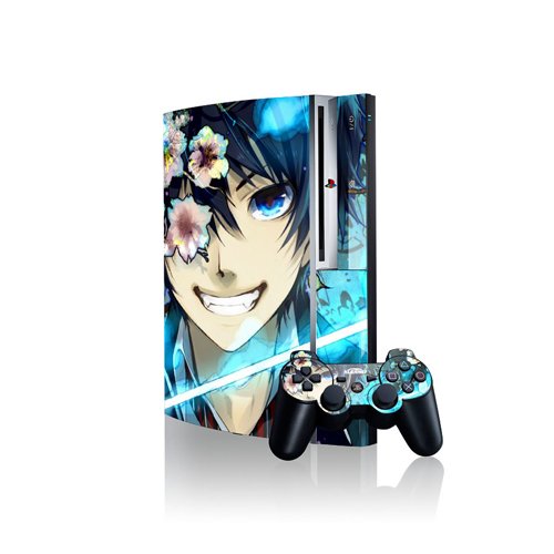 Japanese Anime Ao No Exorcist Design Vinyl Skins for Playstation 3 (Ps3) Game Console Protector Art Decal Sticker(including 2 Controller Skins) Japanese Anime Ao No Exorcist Design Vinyl Skins for Playstation 3 (Ps3) Game Console Protector Art Decal Sticker(including 2 Controller Skins)
