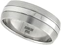 Surgical Steel 3/8" ( 9 mm ) Domed Band Ring with Polished Center
