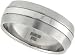 Jewelry : Surgical Steel 3/8" ( 9 mm ) Domed Band Ring with Polished Center