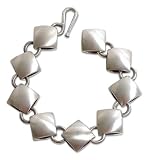 Bracelet, 'Silver Cushion' 0.8 W 7.9 L