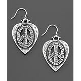Buy Lucky Brand Guitar Pick Peace Earrings