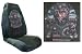 Car Truck SUV Rottweiler Collection on Lawn Dog Print Seat Covers 2 Charcoal Grey Universal Vehicle Bucket Seatcovers