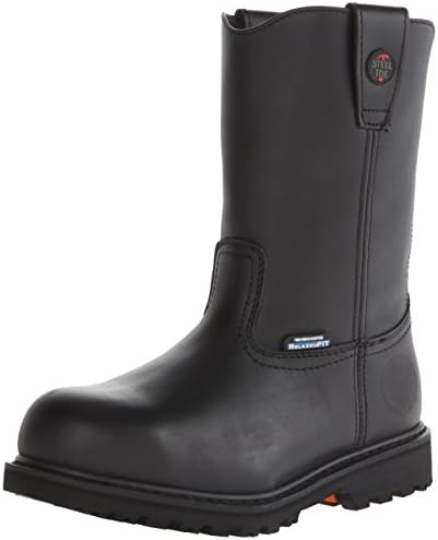 Skechers for Work Men's Ruffneck Slip Resistant Work Boot,Black,11.5 M US