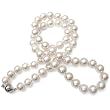 HinsonGayle AAA 8.0-8.5mm White Cultured Pearl Necklace (14K White Gold)