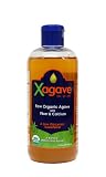 Xagave Organic Raw White & Blue Agave With Fiber 25 Ounce Bottle (Pack of 2)