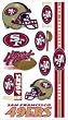 San Francisco 49ers Temporary Tattoos - SET OF 6 - Sports Merchandise