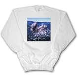 Gray Whale Calf in San Ignacio Lagoon Eschrinchtius robustus Baja California, Mexico - Adult SweatShirt 2XL